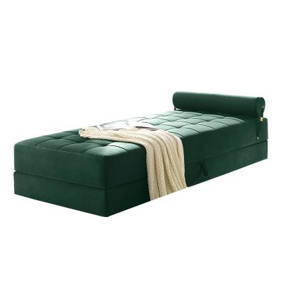 China Popular Sofa Bed Design New Sofa Bed Single Modern Green Sofa For Living Room for sale