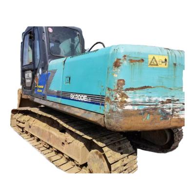 China 6520 Mm SK200-6E Used Kobelco Excavator SK200 20 TON Digger Excavator For Construction Machinery for sale