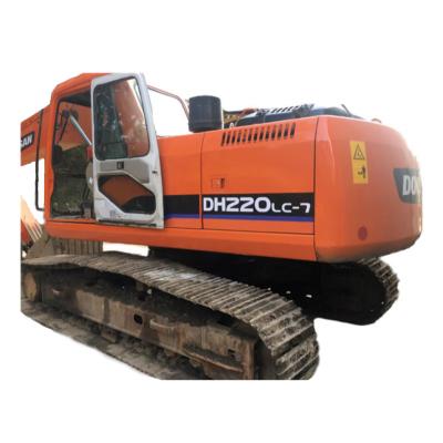 China Construction machinery used Doosan220 DH220LC-7 excavator for construction machinery for sale