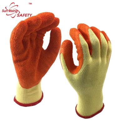 China Super Soft German Ply Finish Good Quality Ply Finish Latex Work Gloves for sale