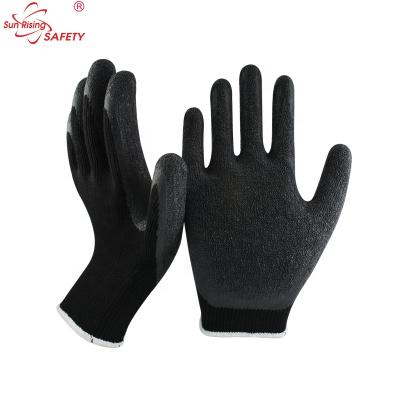 China Ply finish SRSAFETY machine for knitting seamless glove latex coated knitted gloves in rudong for sale