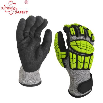 China TPR Gloves SRSAFETY Shield Sewn Gloves Shield Sewn Impact Resistant Gloves and Cut Resistant Gloves for sale