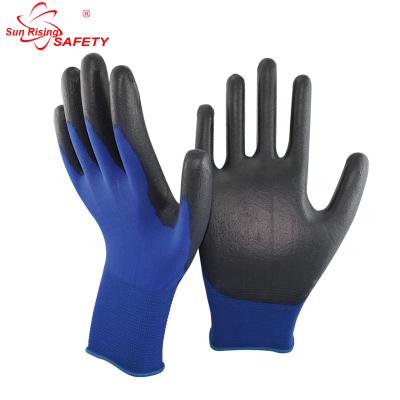 China Electronic Assembly Srsafety En388 4131X Safety Inspection CE Approved PU Coated Gloves for sale