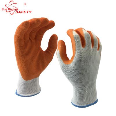 China Oil Industries SRSAFETY 13g Polyester Palm Coated Smooth Nitrile Safety Glove for sale