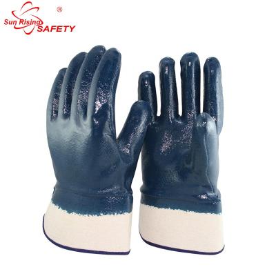 China SRSAFETY Anti-Slip 3 Times Dipping Nitrile Personal Protective Equipment Safety Glove for sale