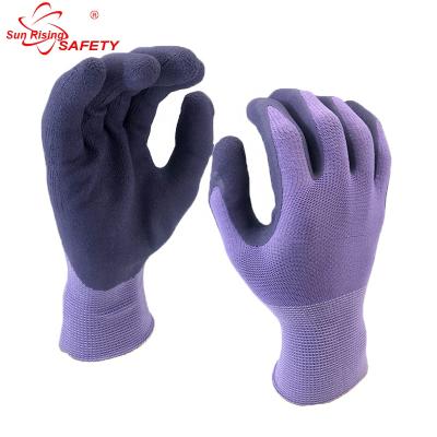 China Discount SRSAFETY 13G Industry Latex Foam Machine Glove / Latex Foam Gloves / Latex Working Glove for sale