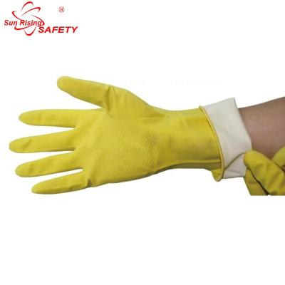 China SRSAFETY Latex Household Wash Mitt Wash Glove Rubbing Maker for sale