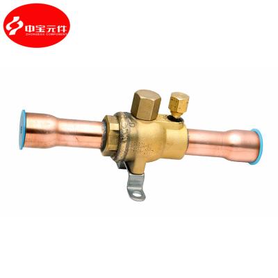 China Bi-flow General Manual Brass Shut Off Valve Ball Valve For Air Conditioning System for sale