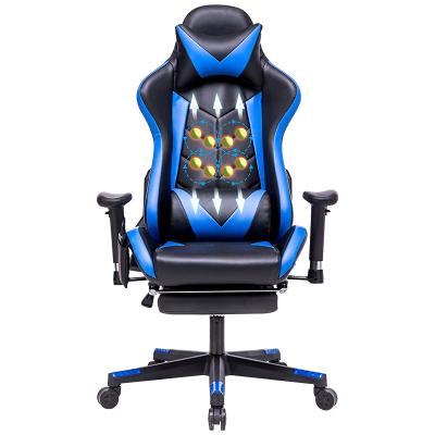 China Body With Back Massage Computer High PU Leather Gaming Office Chair Gaming Chair With Headrest And Lumbar Support Ergonomic Gaming for sale