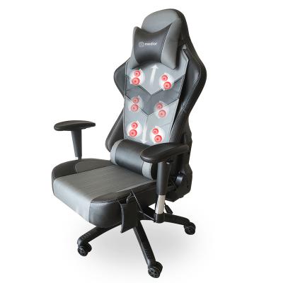 China 2022 New Body Massage Chair Ergonomics Luxury PVC Leather Best Quality Office Chair Gaming Executive Chair With Massager for sale