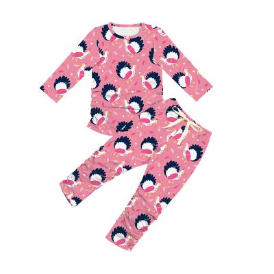 China TZ-328-HXL Turkey Fashion Comfortable Girls Pajamas Sets Kids Pajamas Long Sleeve Winter Toddler Clothes Kids Sleepwear for sale