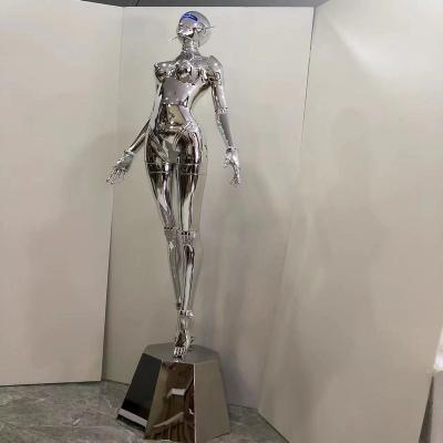 China Sora Yamaki Mannequin Lady Statue Lady Robot Ktv KTV LED Light Robot Action Ktv Nightclub Mechanical Electroplating Bar for sale