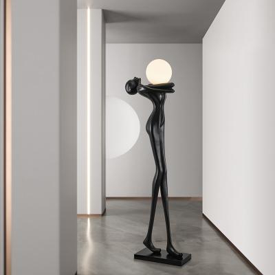 China ECOJAS Luxury Nordic Modern Hotel Decorative Living Room Corner Standing Light Modern Minimalist Designer Art Decoration Led Floor Standing Lamps for sale