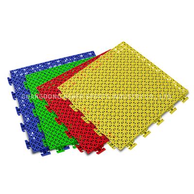 China De Materiële Met elkaar verbindende Tegels van pp voor Basketbalhof Binnentemperatuurbewijs Te koop