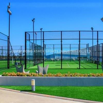 China LED que enciende la superficie de la hierba de la altura de la aduana 12m m de las pistas de tenis de Padel en venta