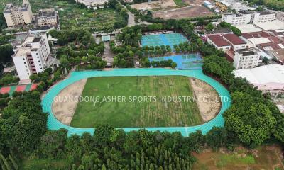 China 1.28mm Deformação vertical Pista pré-fabricada para corrida ou atletismo à venda