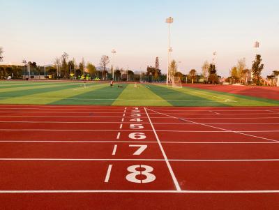 China Excellent Shock Absorption IAAF Running Track For Bituminous Concrete zu verkaufen