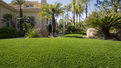 China UV-resistant Garden Artificial Grass Turf Green Looking Synthetic Turf Decoration Grass for sale