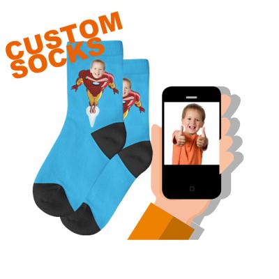 China Anti-Slip (PS) Kids Socks Custom Kids Designer Inspired Custom Socks Boy Tube Socks 8-12 for sale