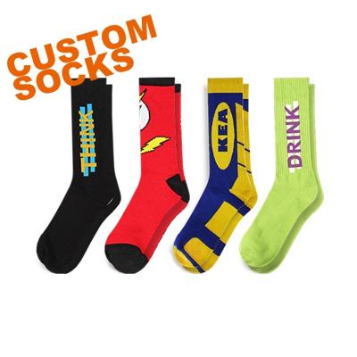 China JKL O 051 Custom Logo Fashion Custom Men's Crew Custom Your Own Design OEM Anti-Slip Dress Socks for sale