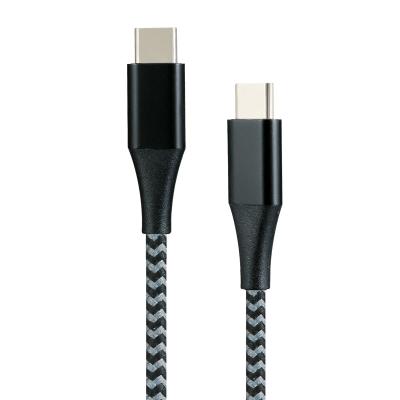 China General 5G 60Wpd bps Fast Charging Nylon Cable Usb2.0 Strip Type C Type C To Type C Data Cable For Macbook Pro Air for sale