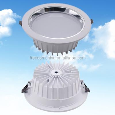 China Aluminum Round 24w White Aluminum Part LED Recessed Downlight Housing for sale