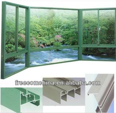 China Sliding aluminum tinted glass windows and doors profile for sale