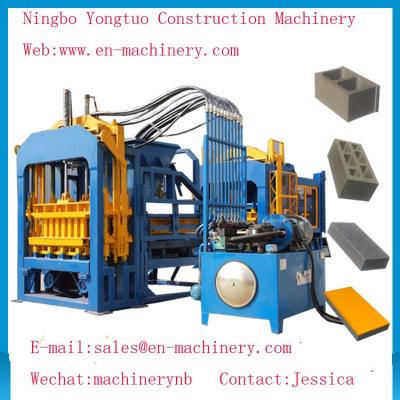 Chine Bloc de béton automatique du ciment 4-15 de système de contrôle économique de PLC faisant la machine à vendre