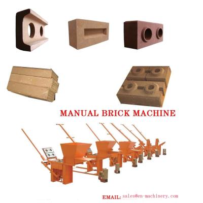 China La máquina 2-40 del bloque de la arcilla moldea el ladrillo manual que hace la máquina de la maquinaria en venta en venta