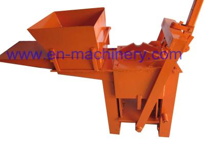 China Block Making Machine Manual Hand Soil Pressing Interlocking Clay 2-40 Machine for sale