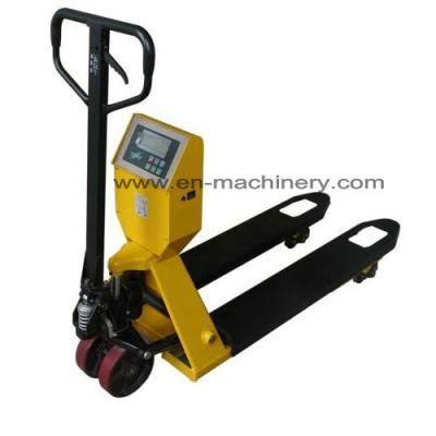 China Hand Pallet Truck with Scale Rough Terrain Hydraulic Hand Pallet Truck for Trucks for sale