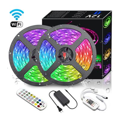 China Hotel Home Smart Wifi Ip65Led Strip Light Flexible Waterproof Strip Led Light RGB for sale