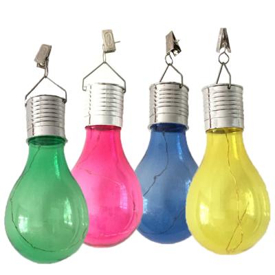 China Garden Large Order Free Sample Indoor Outdoor Lighting Solar Bulb Light Hanging Solar Garden Decor Lights for sale