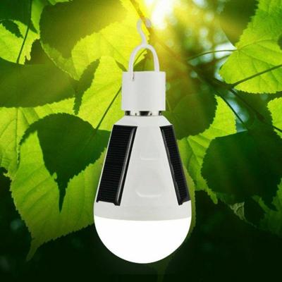 China New Style Solar Panels Solar Light Bulb Tent Solar Rechargeable Hanging Camping Garden Decor for sale