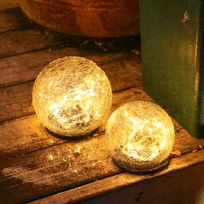 China Minimalist Outdoor Solar Glass Globe Slit Decorative Indirect Led Garden Ground Buried Solar Recessed Light for sale