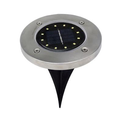 China 2021 New Style Garden Lights Waterproof Solar Led Inground Deck Light Outdoor Under Lawn Ground Lighting for sale