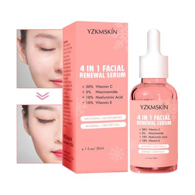 China Moisturizer Private Label 4 In 1 Niacinamide Whitening Vitamin C Anti-aging Vitamin-E  Hydrating Face Serum Skin Care Serum for sale