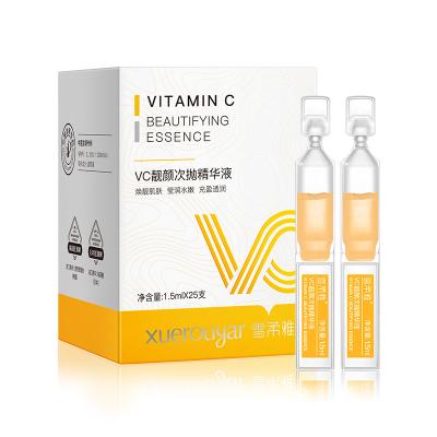 China Moisturizer Ampoules Skin Face Private Label Anti Aging Whitening Vitamin C And Hyaluronic Acid Serum Ampoule for sale