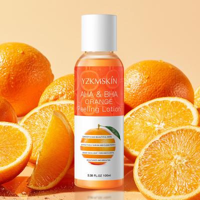 China Whitening Wholesale Natural Body Yellow Peel Off Lotion Remove Dark Skin Whitening Repair Orange Peeling Lotion for sale