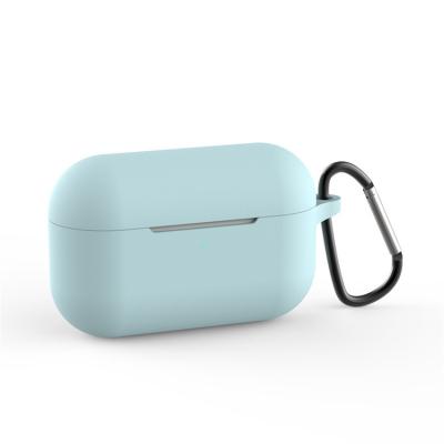 China Silicone Case with Protective Key Chain Carabiner Silicone Case Cover for Airpods pro for sale