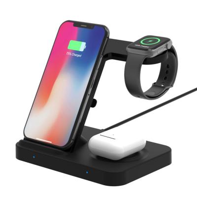 China New Wireless Charger Station Multifunctional Fast Charging Station Wireless Dock 5 in 1 Wireless Charger for sale