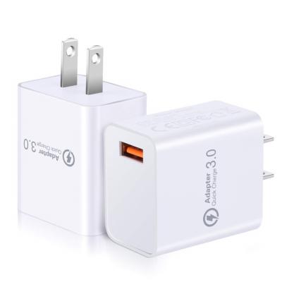 China QUICK CHARGER ADAPTER QC 3.0 18W USB WIRELESS Power Adapter Fast Charging Compatible 10W Wireless Charger for sale