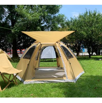 China Automotive Extended Type Waterproof Light Weight Outdoor Breathable Pop Up Pop Up Camping Tents With Sun Shelter for sale