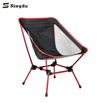 China Ourdoor Camping Beach Singda Outdoor Ultralight Portable Folding Chairs With Carry Bag Beach Moon Chairs Camping Folding Chairs for sale