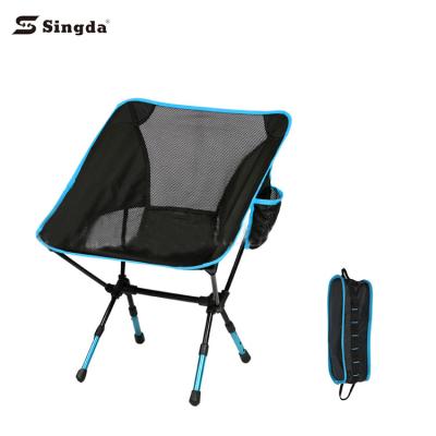 China Modern Lightweight Metal Chair Beach Chair Portable Foldable Outdoor Fishing Moon Camping Chair for sale