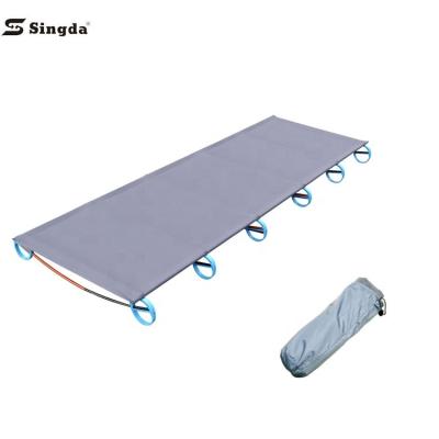 China Outdoor Army Singda Military Camping Foldable Aluminum Metal Raising Sleep Cradle Folding Camp Bed For Adults for sale