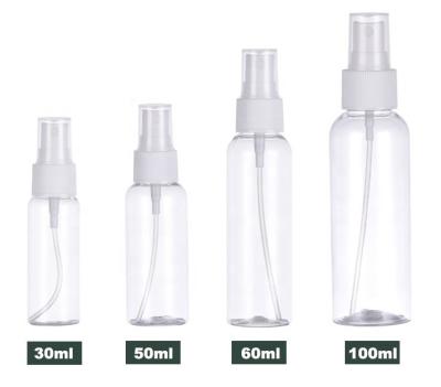 China Garrafas plásticas claras do Sanitizer da mão de 30ml 50ml 60ml 100ml à venda