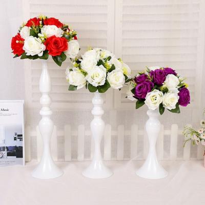 China Table wedding centerpieces decorative flower vase pillar shape flower vase for wedding decor Te koop