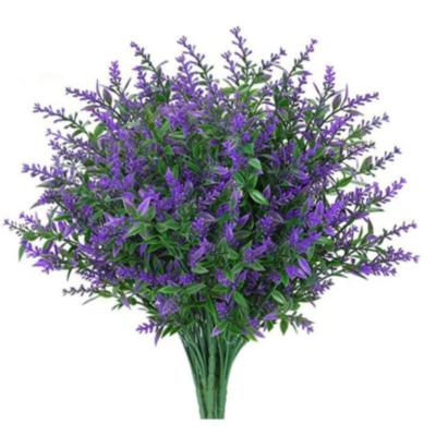 Κίνα Lavender μήκους 34cm τεχνητό λουλούδι 7 δίκρανα με το καλώδιο σιδήρου προς πώληση