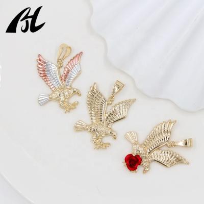 China Religious Charm Animal Pendants Eagle Pendant Hip Hop Jewelry a Symbol of Bravery Strength and Victory 18k for sale